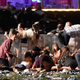 Concertgoers run for cover at the Route 91 Harvest Festival (Photo: David Becker /Getty Images)